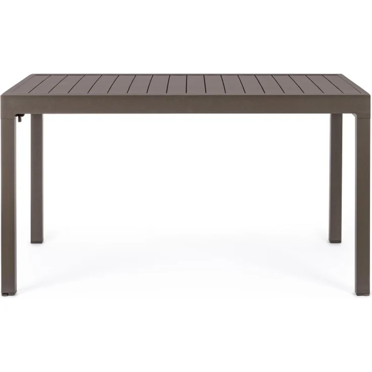 Gartenesstisch Pelagius aus Aluminium, ausziehbar und wetterfest, Coffee braun, für 8-10 Personen – Bild 3