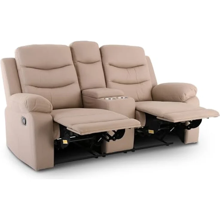 Raburg 2-Sitzer Kinosessel, 2er-Fernsehsessel, mechanische Relaxfunktion, Modell Pixx, Easy-Lift Liegefunktion, Komfortpolsterung, je Sitz 130 kg belastbar – Bild 5