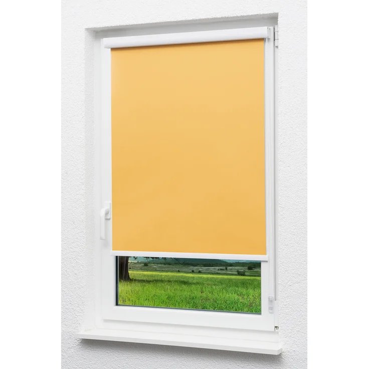 Lysel Outlet - Kassettenrollo abdunkelnd Aprikose, (B x H) 50cm x 175cm in orange/aprikose – Bild 1