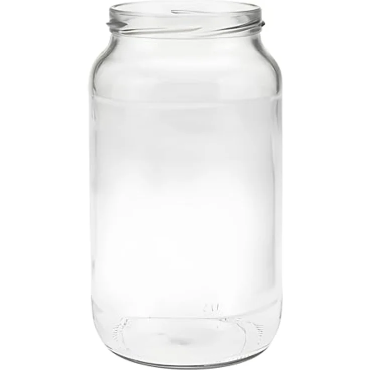 hocz 100x Einmachgläser 1 Liter | mit Deckel Schwarz TO 82 | leere Gläser mit Schraubdeckel zum befüllen 1 L | 1000 ml Sturzgläser, Schraubgläser, Marmeladengläser Set | 100 Stück – Bild 8