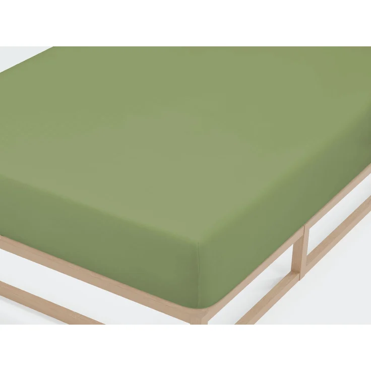 biberna Jersey-Elastic-Spannbetttuch 0077866, fichte, 1x 180x200 cm - 200x220 cm – Bild 1