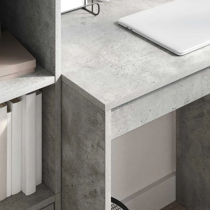 vidaXL Schreibtisch Beton Grau 70 x 50 x 76 cm 869421 – Bild 3