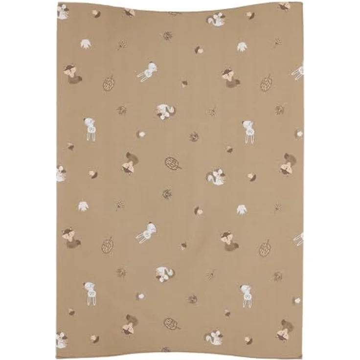 Meyco Wickelauflage Comfort 50 x 70 cm, wasserabweisend mit Forest Animal-Muster in Sand – Bild 2