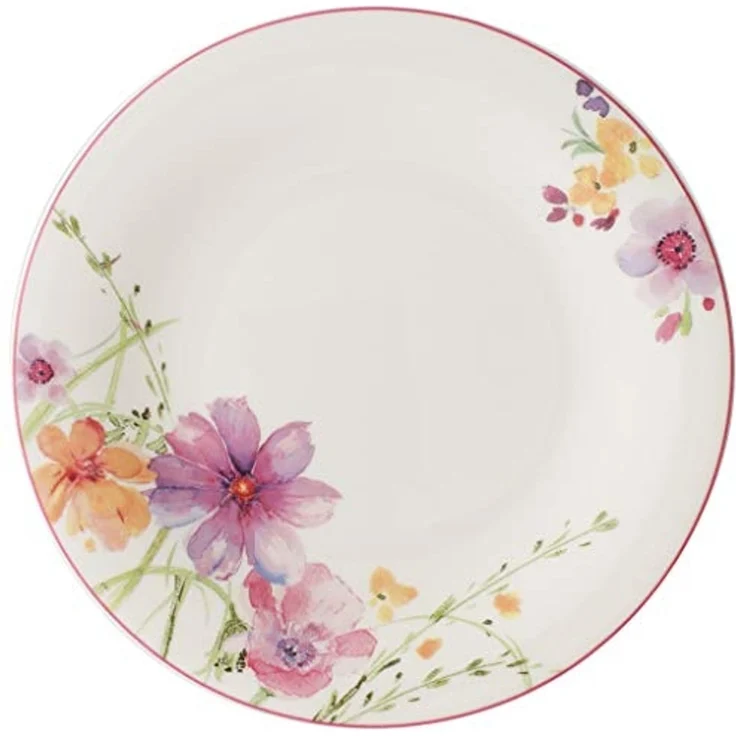 Villeroy & Boch Frühstücksteller Mariefleur Basic, Spülmaschinengeeignet, Mehrfarbig, Motiv: Blumen – Bild 2