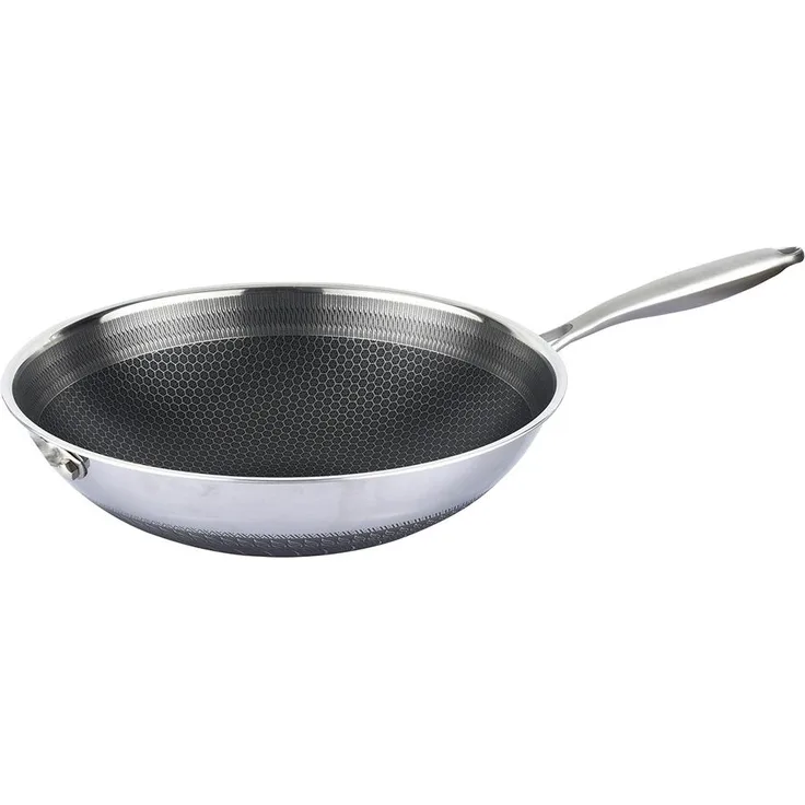Cheffinger Wok-Pfanne aus Edelstahl, Ø32cm Induktion