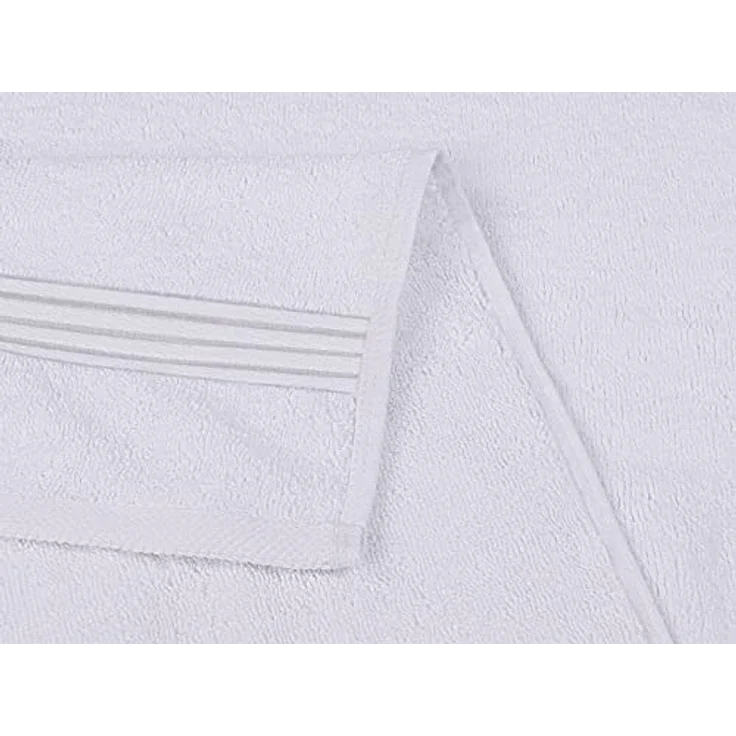 Utopia Towels 8-teiliges Handtücher aus 100% Baumwolle, weich und saugfähig für den täglichen Gebrauch, 2 Badetücher 69 x 137 cm, 2 Handtüchern 41 x 71 cm, 4 Waschlappen 30 x 30 cm (Weiß) – Bild 8