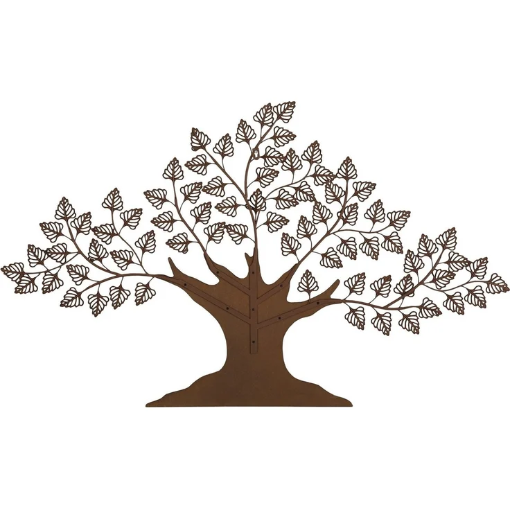 Wanddekoration aus Holz und Metall "Baum" – Bild 3
