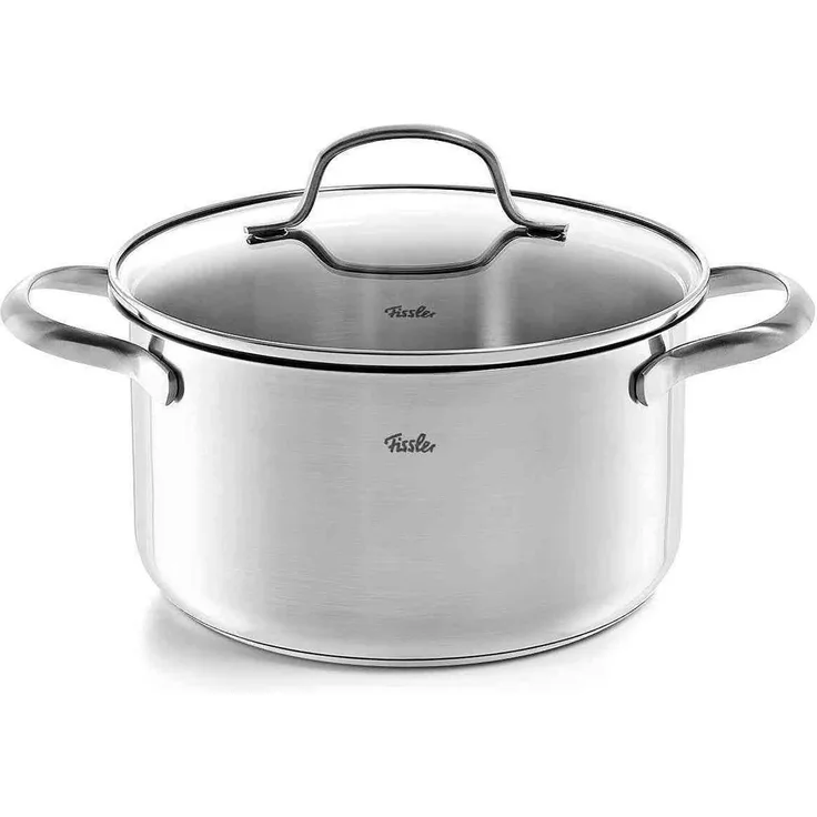 Fissler Kochtopf San Francisco mit Glasdeckel, Edelstahl 18/10, 16 cm, 040-113-16-000