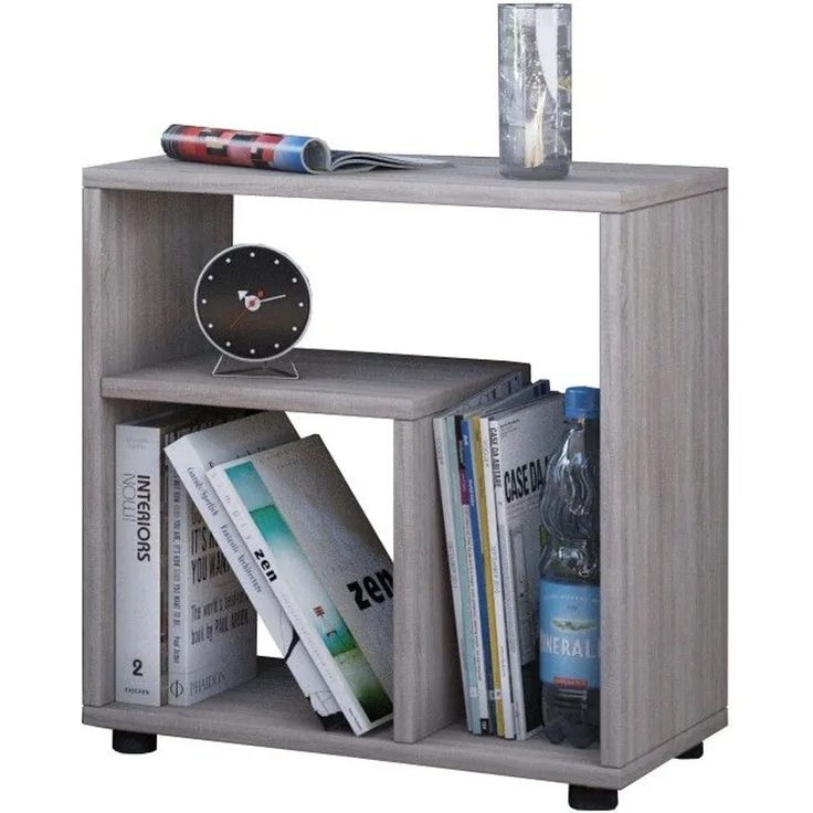 VCM Beistelltisch & Couchtisch Zeito 911272 Sonoma-Eiche (Sägerau) H. 55 x B. 50 x T. 30 cm