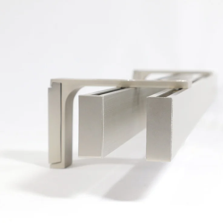 Deco-Raum® Gardinenschiene Innenlauf Loft | Größe: 320cm | Material: Aluminium | Farbe: Edelstahl-optik – Bild 5