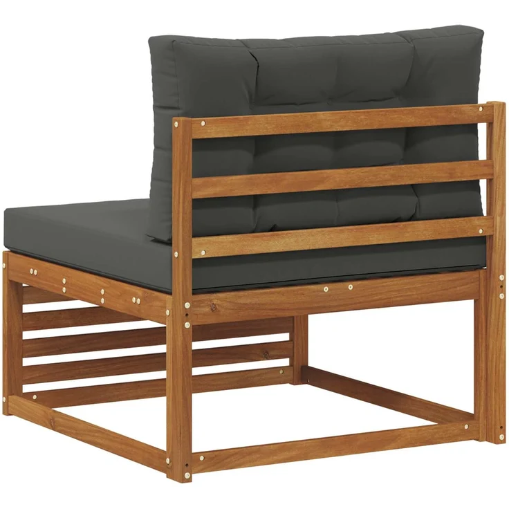 vidaXL Outdoor Mittelsofa Massivholz Akazie Natur 900565 – Bild 5