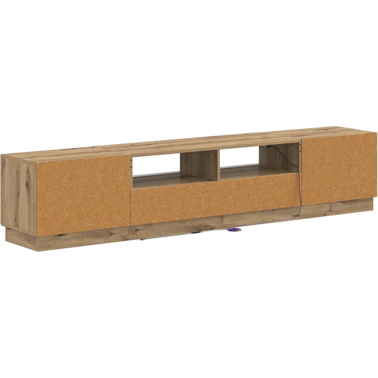 vidaXL LED-TV-Schrank HOORN 3 stk. Artisan-Eiche Holzwerkstoff 3416851 – Bild 6