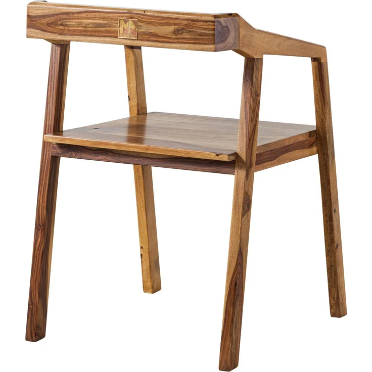 Stuhl Sheesham 45x51x76 braun lackiert ANCONA #100 – Bild 10