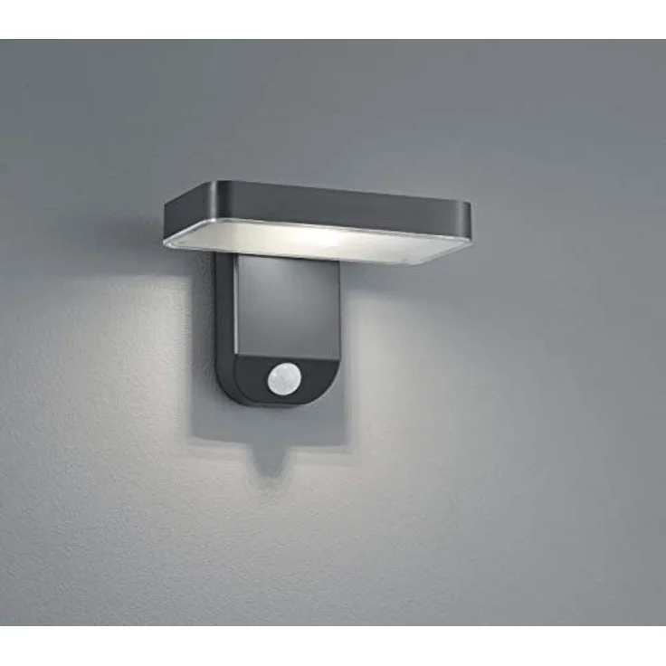 RL LIVE YOUR LIGHT Reality Leuchten LED Solar Außenwandleuchte Esquel R22261142, anthrazit, mit Bewegungsmelder und 4,5 Watt LED – Bild 2