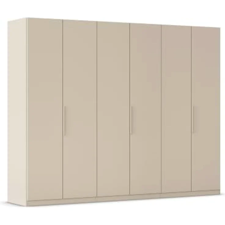 Rauch Möbel MYLORA, Kleiderschrank, Farbe Beige, Breite 271 cm | Schrank mit patentiertem Schnellmontagesystem, 6-türig, Zubehör Classic, für Schlafzimmer, Kinderzimmer, Garderobe, Flur – Bild 1