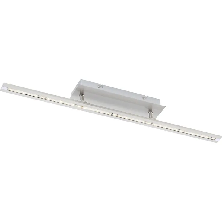 LED Deckenleuchte, Stahl, chrom, silber, warmweiß, L 62,5cm