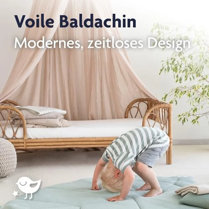 Julius Zöllner Baldachin Betthimmel Voile sand – Bild 3