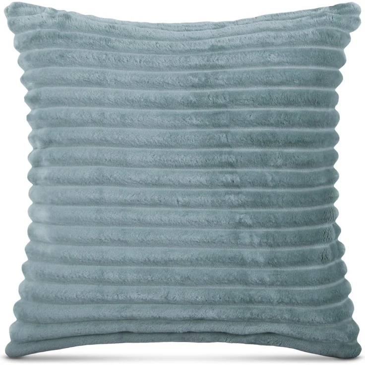 Kissenhülle Cord Optik - Kuschelig weicher Bezug mit Reißverschluss - Kissen - Öko Tex - Nackenkissen Sofakissen, Dekokissen Graugrün 40x40cm - Kissenhülle – Bild 1