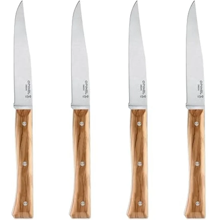 Opinel Tischmesserset Facette 4-teilig Olivenholz – Bild 1
