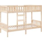 vidaXL Etagenbett 75x190 cm Massivholz Kiefer 3308607