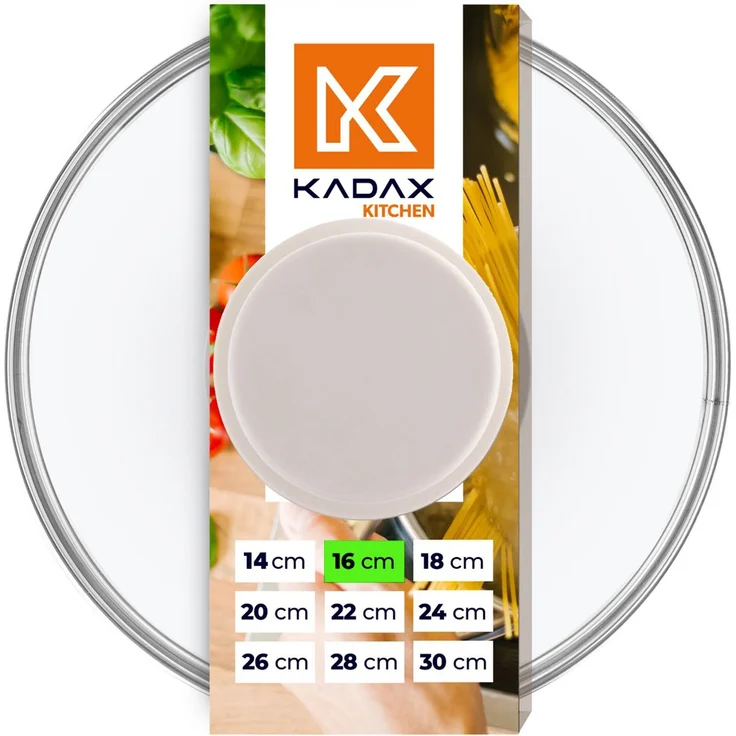 KADAX Deckel Hitzebeständiges Glas für einen 16cm Topf – Bild 1