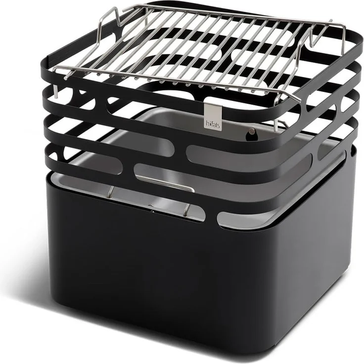 höfats Grillrost für Feuerkorb 'CUBE', Edelstahl, silber, 41 x 41 x 10 cm – Bild 6