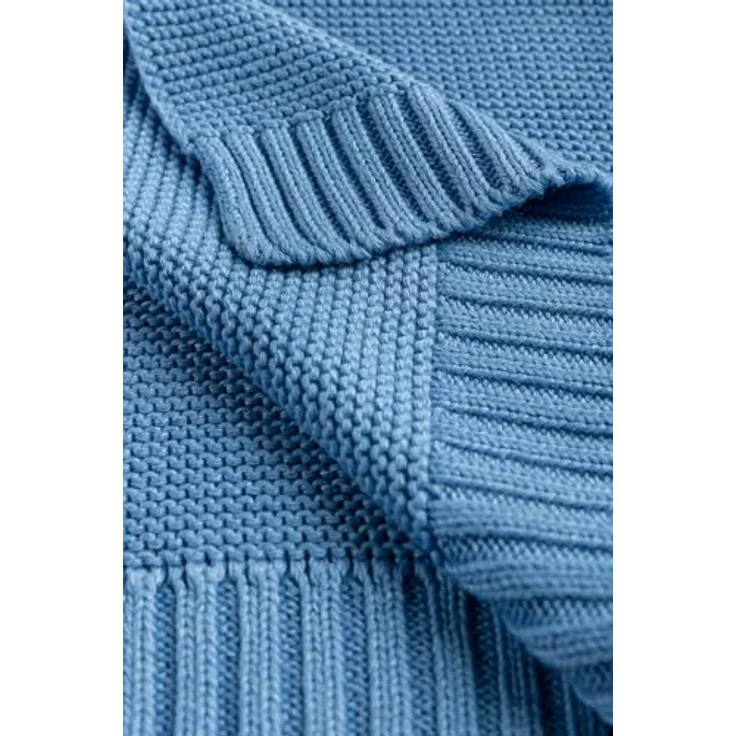 Sensillo Bambus-/Baumwoll-Decke 80x100 cm blau – Bild 4