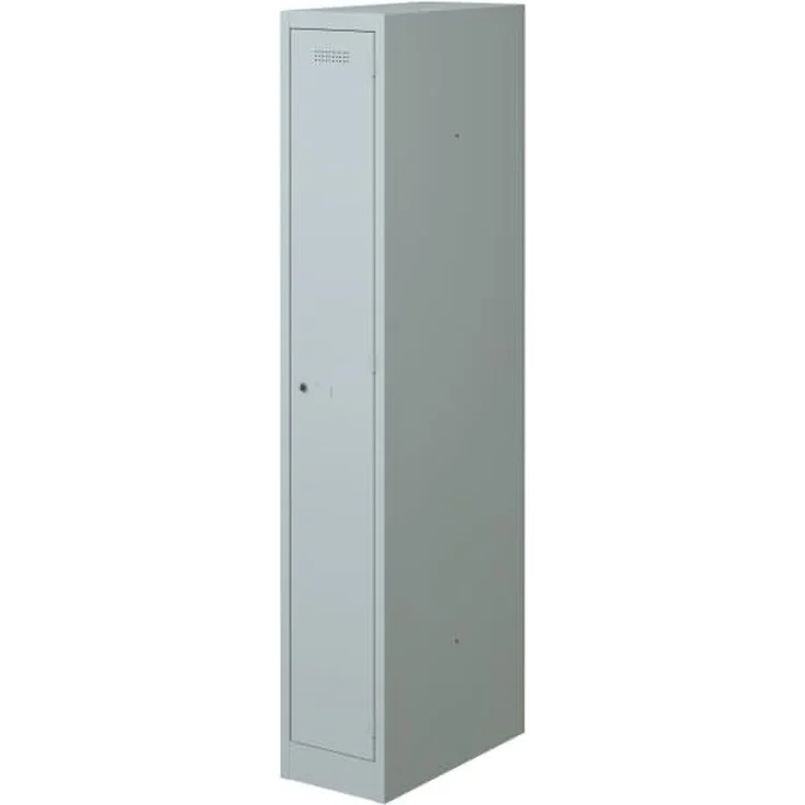 Bisley Garderobenschrank Primary Locker BxHXT 300x1800x500mm lichtgrau – Bild 3