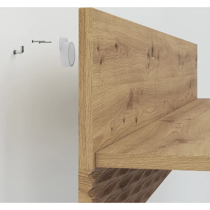Regal Wandboard ARTA-131 in Artisan Eiche Nb, B/H/T: ca. 120/28/22 cm – Bild 4