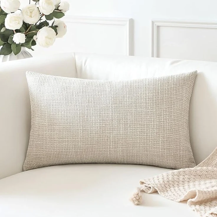 ABC Kissenbezug, beige, Polyester / Baumwolle, 50 x 30 x 30 cm – Bild 2
