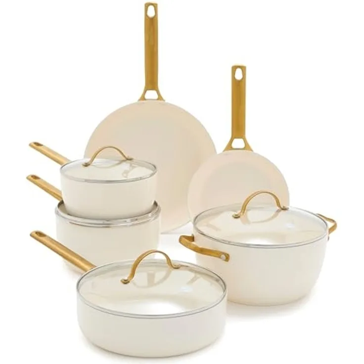 GreenPan Padova Reserve 6-tlg. Topf&Pfannenset Creme