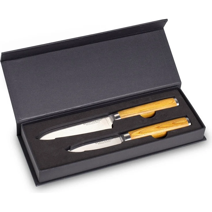 ECHTWERK Messer-Set (Set, 2-tlg), Damazener, (Santokumesser / Schälmesser inkl. Aufbewahrungsbox) – Bild 3