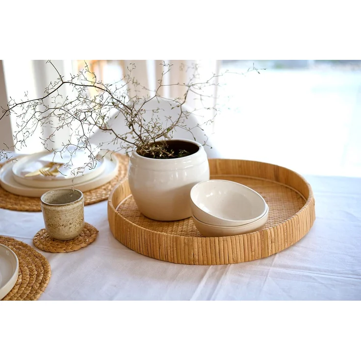 Deko-Tablett RATTAN, Ø 40 cm, ZELLER – Bild 4