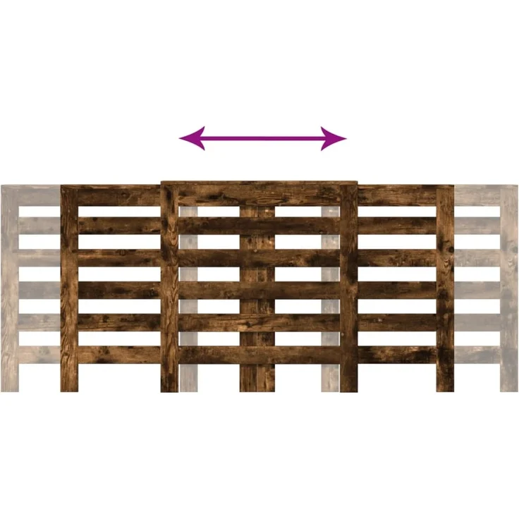 vidaXL Heizkörperverkleidung Räuchereiche 205x21,5x83,5 cm 852721 – Bild 7