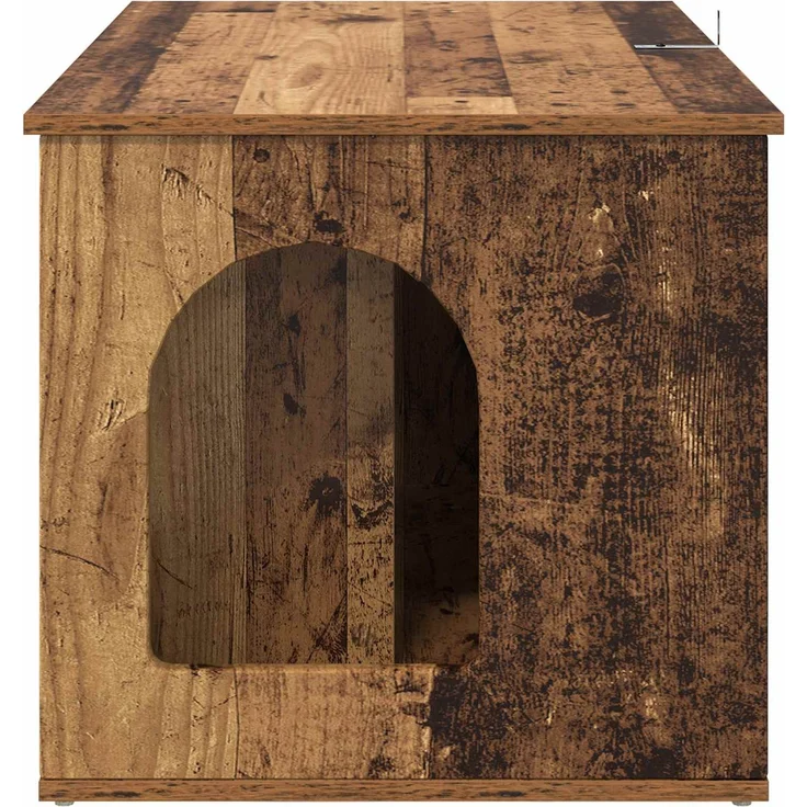 vidaXL Katzenhaus Altholz 85 x 55 x 50 cm Holzwerkstoff 8000732 – Bild 8