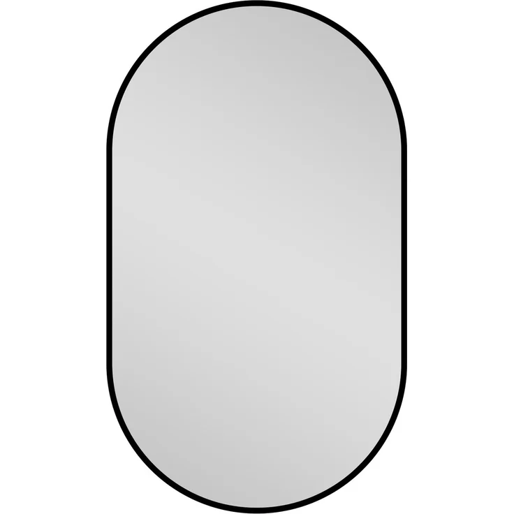 Badspiegel 50 x 80 x 3 cm mit schwarzem Aluminiumrahmen und 5 mm Spiegelglas – Bild 7