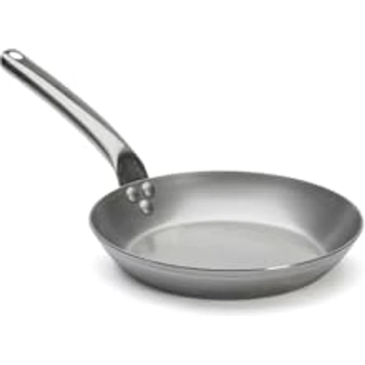 de Buyer - Bratpfanne CARBONE PLUS aus Eisenstahl - mit Rohrstielgriff aus Edelstahl - 24 cm - 5130.24, Silber – Bild 3
