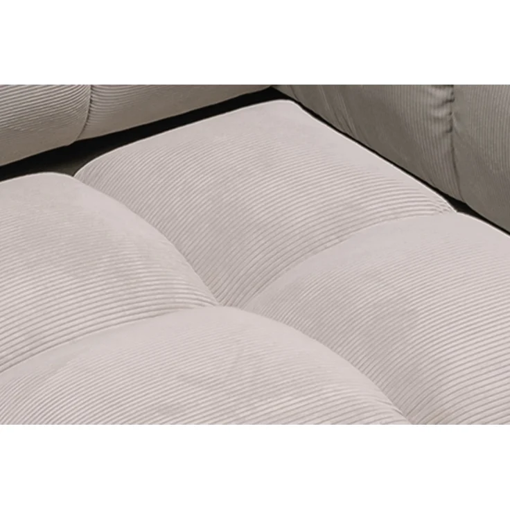 KAWOLA Sessel VIVIEN Drehsessel Feincord silber 85 x 108 x 112 cm – Bild 4