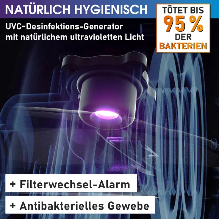 BRAST 'MSpa Starry' Whirlpool aufblasbar mit LED-Beleuchtung für 6 Personen, Ø204x70 cm – Bild 5