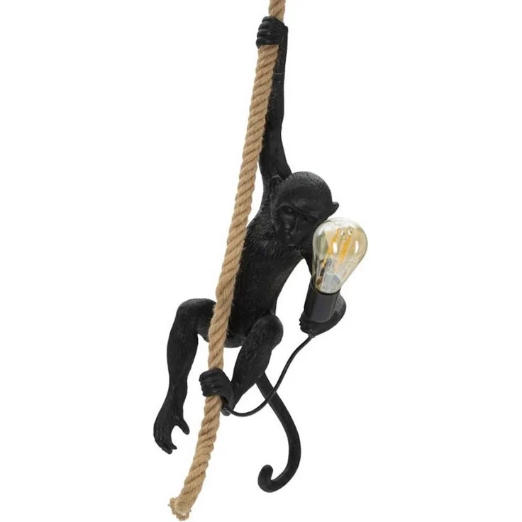 Mauro Ferretti Hängeleuchte Monkey Haengelampe Gold Resin Rope Glam Design – Bild 3