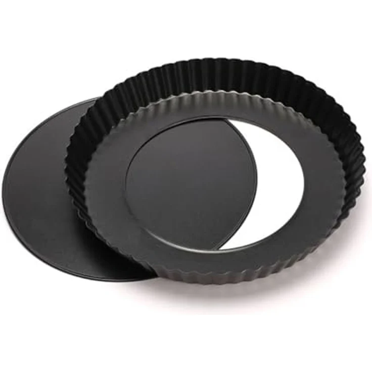 PRECORN Tarteform Mini Tartelette Set 6 Stück, 10 cm Antihaft m. Hebeboden inkl. Zubehör – Bild 4