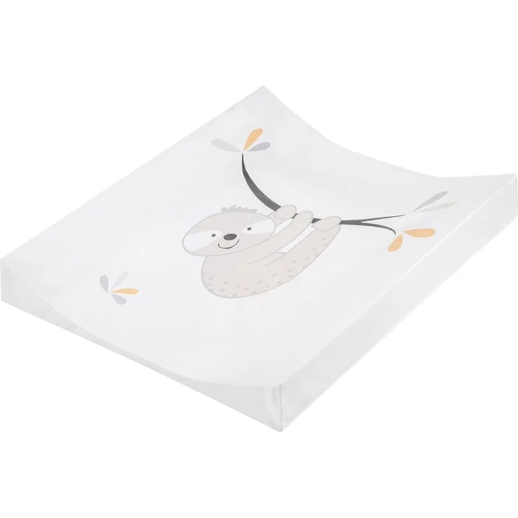 Julius Zöllner® 2-Keil Wickelauflage 60x71 cm - weiche Wickelunterlage - Baby Wickeltischauflage - Folie, wasserdicht & abwischbar - Made in Germany - OEKO-TEX Standard 100 - kleines Faultier – Bild 1