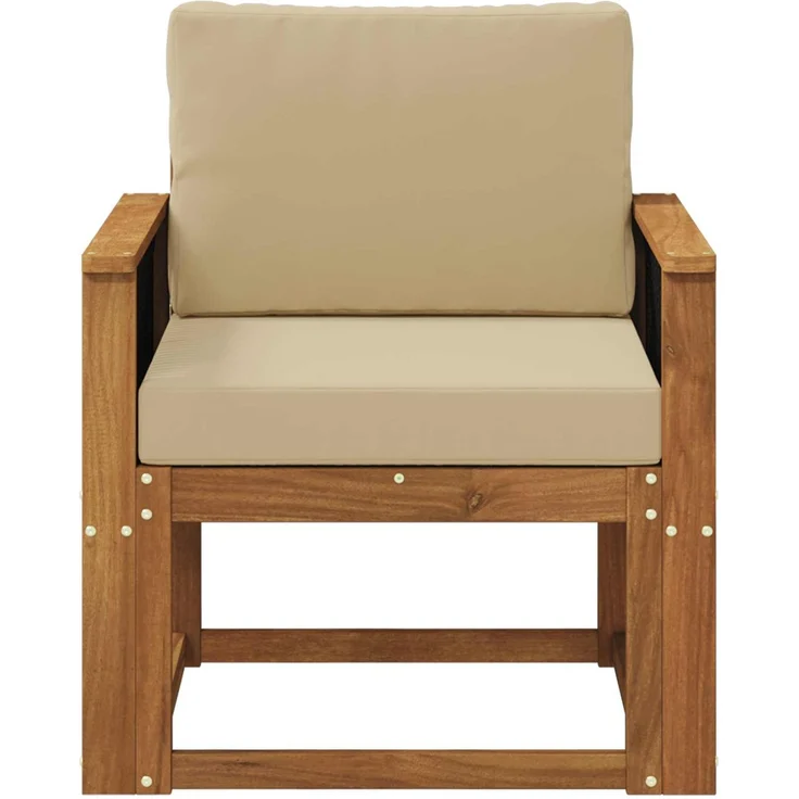 vidaXL Outdoor Mittelsofa Massivholz Akazie Natur 3438832 – Bild 3