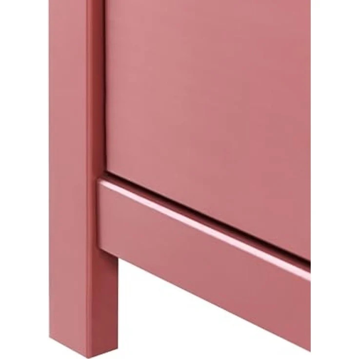 Kommode mit 6 Schubladen BARCALDINE Kiefernholz Burgunderrot – Bild 7