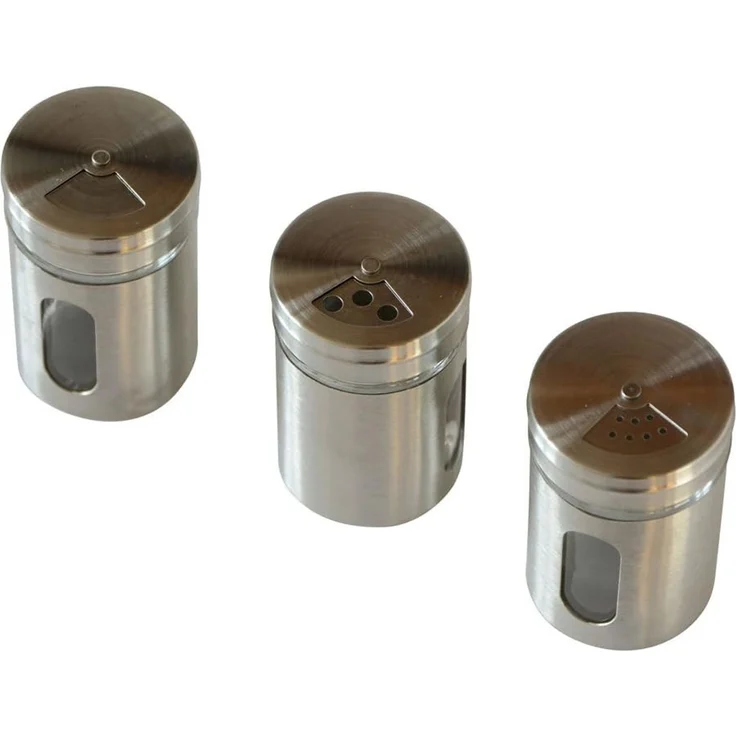 Jean Products Gewürzstreuer Aluminium Gewürzstreuer aus Glas mit verstellbarer Öffnung Ø5 x 8,5 cm, (1-tlg), modernes Design – Bild 2