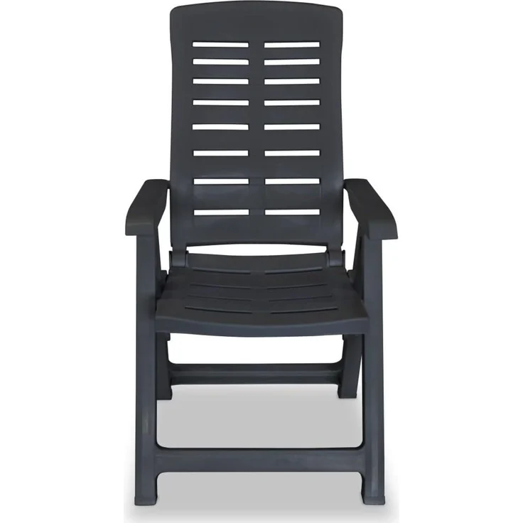 Progarden Gartenstuhl Hochlehner Klappstuhl Kunststoff Terrasse Balkon Schwarz (1 St), 1 Person, Wetterfest, Klappbar, leicht zu verstauen – Bild 5
