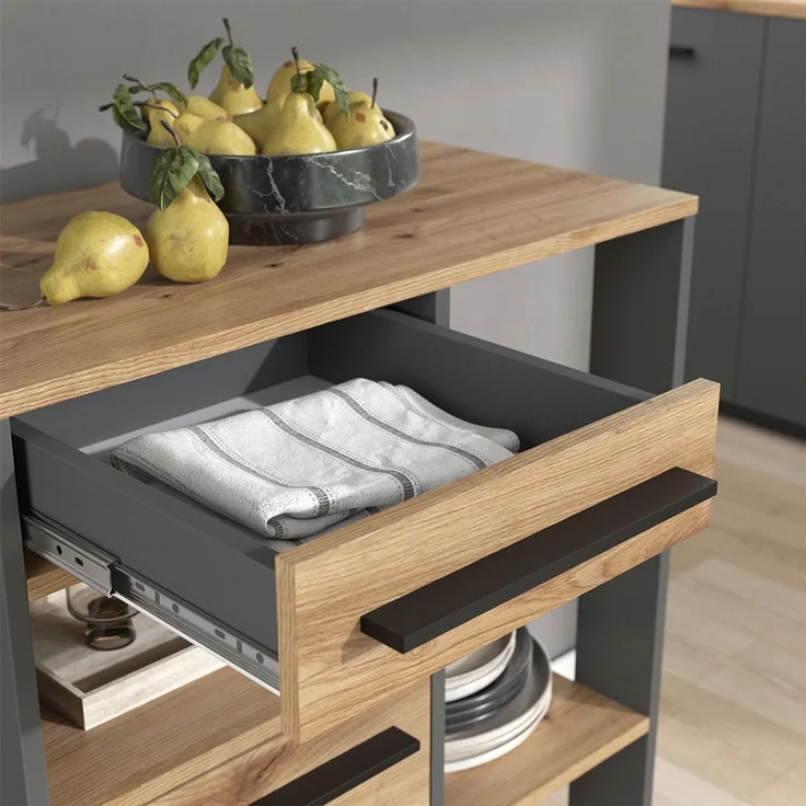 Küchenbuffet Pure Artisan-Eiche/Anthrazit 72.2 x 90.8 cm Vicco – Bild 4