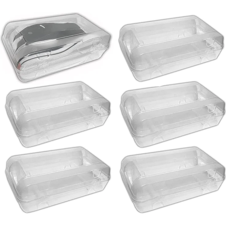 HAC24 Schuhbox Schuhorganizer Schuhe Aufbewahrungsbox Box (6 St), Transparent Stapelbar 32x17x10 cm – Bild 1