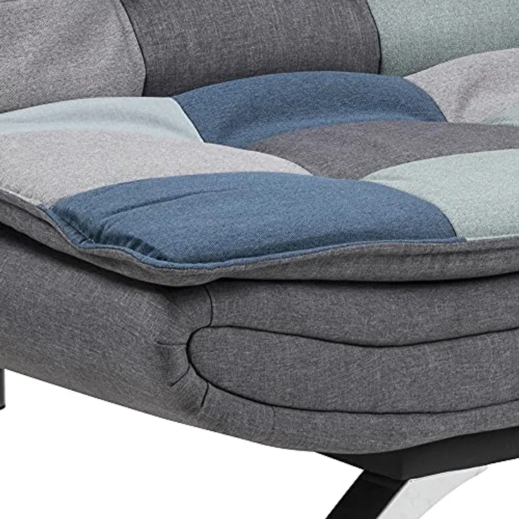 Schlafsofa FAITH, grau/blau, ca. 196 cm – Bild 8