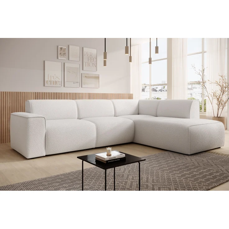 AX LIVING Couch Sofa L Form Didim L Weiß – 292 cm, stilvoll & bequem R – Bild 1